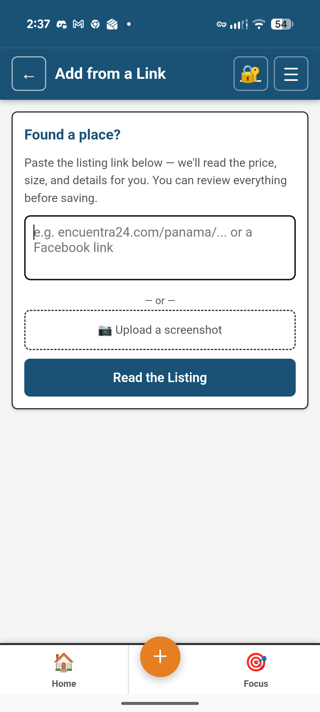 Save a listing from Facebook or Encuentra24